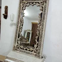 بوفه وظروف پذیرایی و آینه و میز تلویزیون|آینه|کاشمر, |دیوار