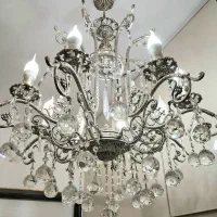 لوستر ۸ شاخه برنز اصل و سنگین وزن