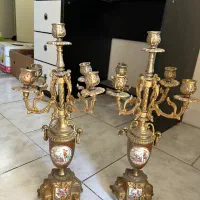 شمعدانی برنزی دنسی لیلی و مجنون بسیار سنگین