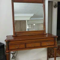 آینه و کنسول چوبی با خرج کار برنز