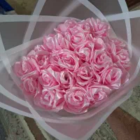 دسته گل ربانی ۲۴ شاخه صورتی|گل مصنوعی|مشهد, سرافرازان|دیوار