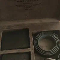 ست کمربند و کیف پول و جاکارتی چرم مارال