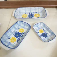 ماهیتابه ۳ تایی گل پنبه