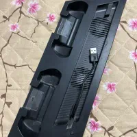 پایه خنک کننده همراه شارژر دو دسته ps4 slim