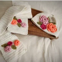 شال و کلاه دستباف کیفیت عالی