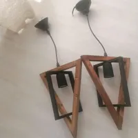 لوستر چوبی فلزی