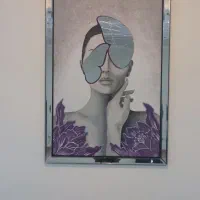 تابلو نقاشی و اینه کاری