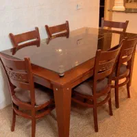 میز ناهار خوری ۶نفره تمام چوب|میز و صندلی غذاخوری|خرم‌آباد, |دیوار