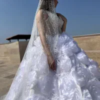 لباس عروس به همراه تور عروس|لباس|آمل, |دیوار