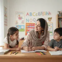 تدریس زبان فقط به کودکان ۶تا ۱۲ سال
