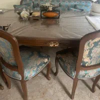 مبل۷ نفره ومیزنهارخوری۱۰نفره وویترین ۴طبقه ۲ در|مبلمان خانگی و میز عسلی|تهران, سنائی|دیوار
