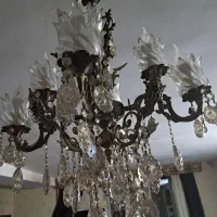 فروش دو عدد لوستر برنز اصلی در حد نو سالم بالامپ|لوستر و چراغ آویز|کرج, خرمدشت|دیوار