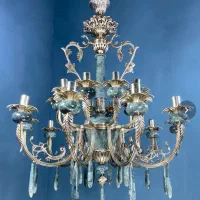 لوستر ۵شاخه ده لامپ فلورانس|لوستر و چراغ آویز|سنندج, |دیوار