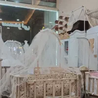 گهواره سنتی مدل لیا تخت کنار مادر مدل لیا