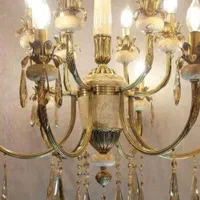 انواع لوسترهای برنزی و سنگی اشرفی