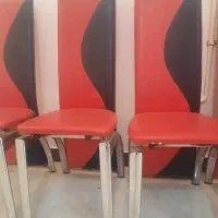 صندلی استیل چرم|میز و صندلی غذاخوری|بروجرد, |دیوار