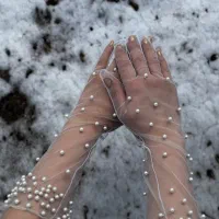 دستکش توری ،تور عروس ،فینگرلس ،مچبند