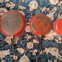 سه ماهیتابه لعاب دار