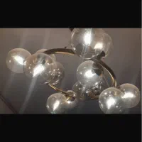 دو عدد لوستر در حد نو با لامپ