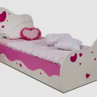 تخت کودک و نوجوان دخترانه نو