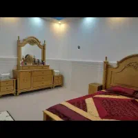 تخت خواب دو نفره در حد نو|تخت و سرویس خواب|زنجان, |دیوار