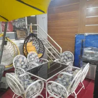 مدل بیضی ویلایی باغی حیاطی میز صندلی|مبلمان خانگی و میز عسلی|خمینی‌شهر, |دیوار