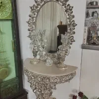 کنسول آینه و شمعدان|بوفه، ویترین، کنسول|آبیک, |دیوار