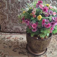 گلدان وگل|گل مصنوعی|قدس, شهرقدس|دیوار