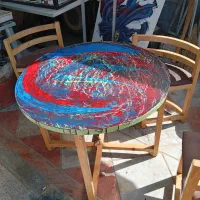 میز چوبی نهار خوری