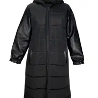 کاپشن استین چرم