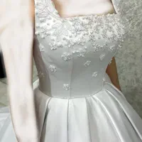 لباس عروس ساتن مدل پرنسسی|لباس|مشکیندشت, |دیوار