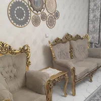 مبل 7نفره به همراه جلومبلی و عسلی