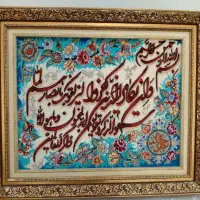 تابلو فرش و ان‌یکاد دست بافت طرح تبریز نخ ابریشم|تابلو فرش|تهران, تهران‌نو|دیوار