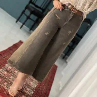 شلوار واید لگ شافل بگ جین اصلی نو سایز32 فروش فوری