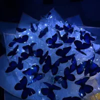 گل های روبانی و پروانه ایی|گل مصنوعی|علیآباد کتول, |دیوار