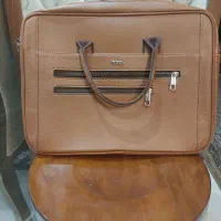 کیف چرم مصنوعی عسلی