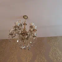 لوستر ۵ شاخه ۱۰ شعله|لوستر و چراغ آویز|زنجان, |دیوار
