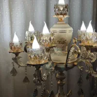 لوستر کنار سالنی سلطنتی|لوستر و چراغ آویز|اهواز, فرهنگ شهر|دیوار