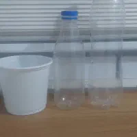 فروش شیشه نوشابه و سطل ماست خالی