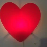 چراغ خواب قلبی قرمز  ایکیا مدل IKEA smila hjarta|چراغ خواب و آباژور|تهران, باغ فیض|دیوار