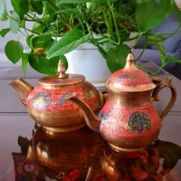 کتری قوری برنجی عتیقه قدیمی|کلکسیون اشیاء عتیقه|مشهد, سید رضی|دیوار