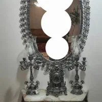 آینه و شمعدان با جنس برنج، صفر نو