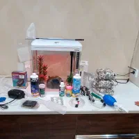 فروش آکواریوم با وسایل جانبی کامل فوری فوری