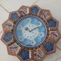 ساعت خورشیدی خاتم کاری گل و مرغ