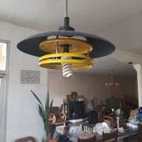 لوستر آویز فلزی دو عدد