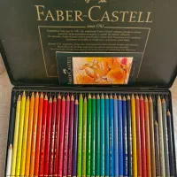 مداد رنگی پلی کروم فابر کاستل ۳۶ رنگ جعبه فلزی