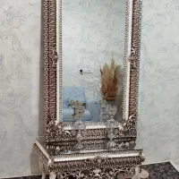آینه شمعدان چوبی