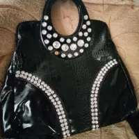کفش صندل مشکی نو وکتونی کیف کمربندکلاه عینک