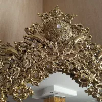 آینه کنسول برنز|ساعت دیواری و تزئینی|همدان, |دیوار