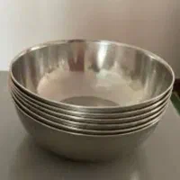 ۶ کاسه استیل آبگوشت خوری نو نو